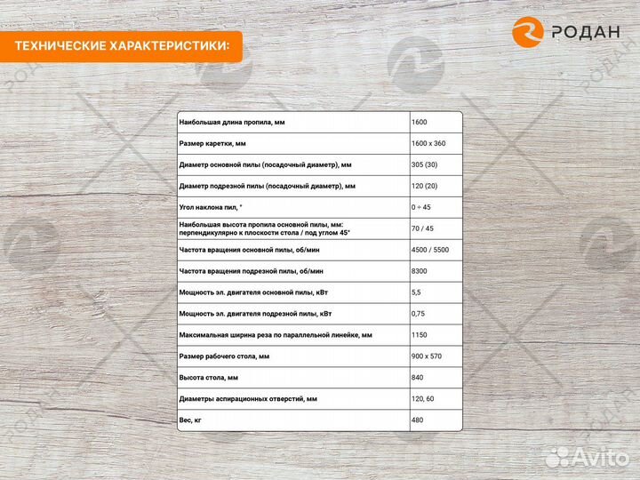 Станок форматно-раскроечный WoodTec 1600
