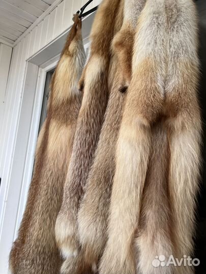 Мех шкура лиса 4 шт