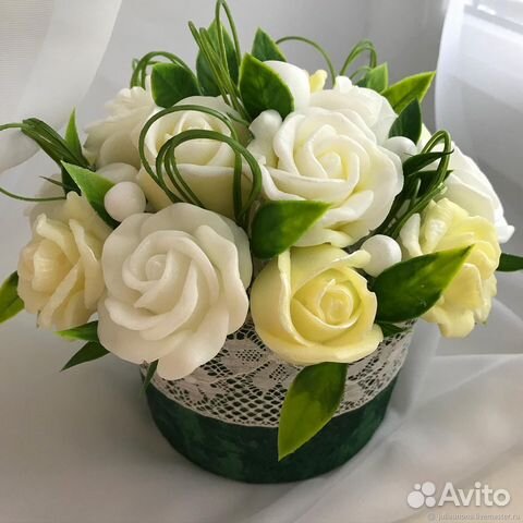 Букет цветов из мыла