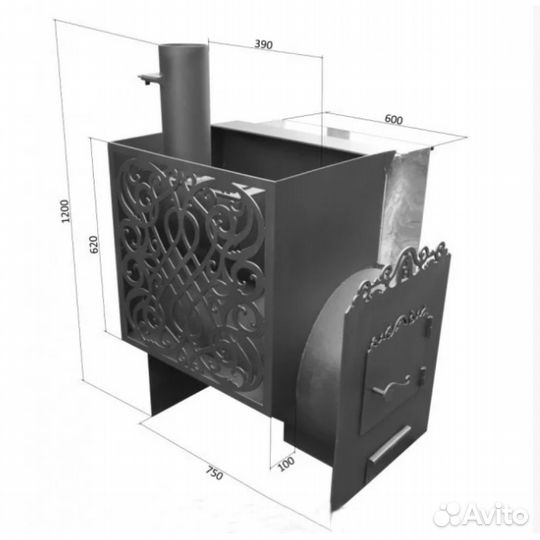 Печь на 3 помещения