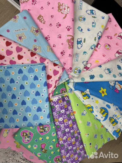 Пеленки новые фланель, ситец, трикотаж