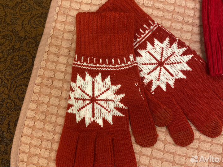 Шапка шарф перчатки