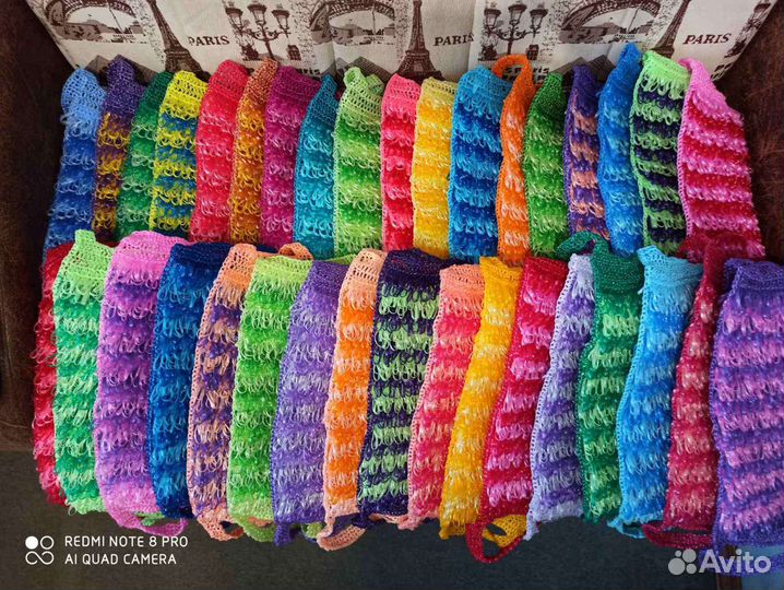 Мочалки ручной вязки