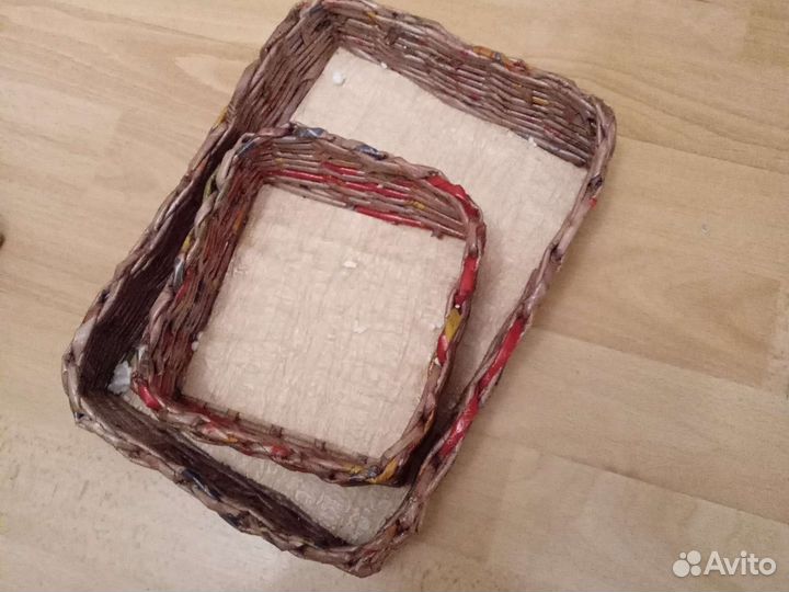 Поделка Плетеные корзинки ручная работа