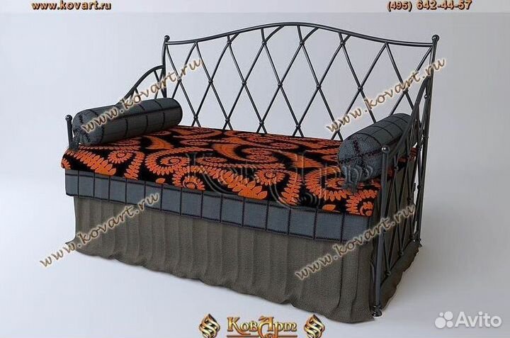Кованые диваны. Кованый кровать диван. Art: A245