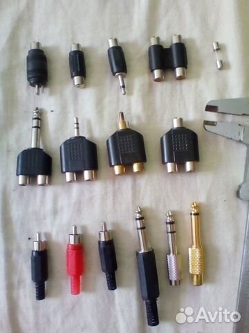 Штекеры и переходники RCA (тюльпаны, колокольчики)