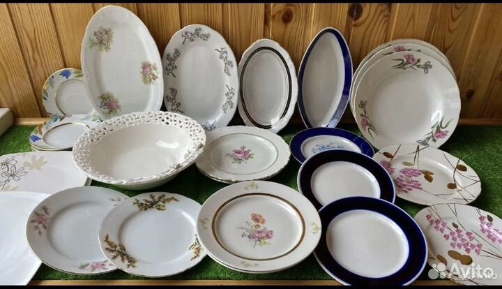 Фарфор СССР Тарелки Салатники Дулево Англия Польша