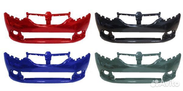 Бампер передний на Renault Logan 2 2012-2018