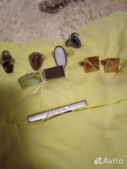 СССР запонки, кольца, зажим для галстука