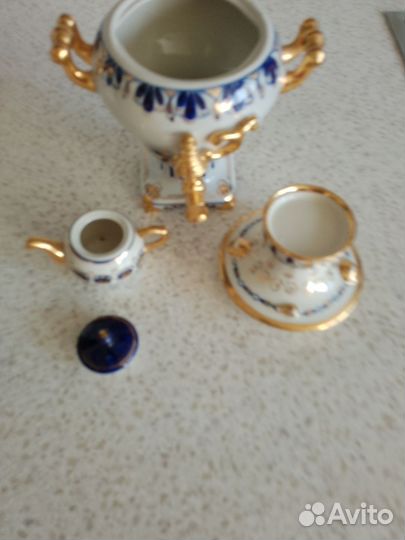 Гжель СССР посуда