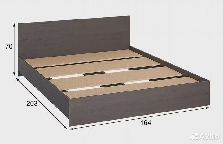 Кровать Ронда Бася 160*200 венге быстрая доставка