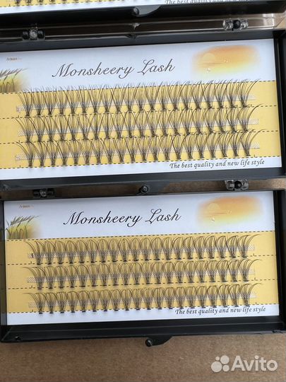 Пучковые накладные ресницы Nesura 10D изгиб C