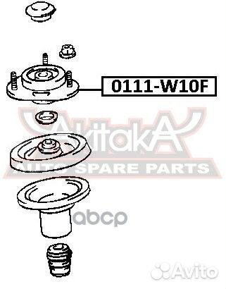 Опора амортизатора 0111-W10F asva