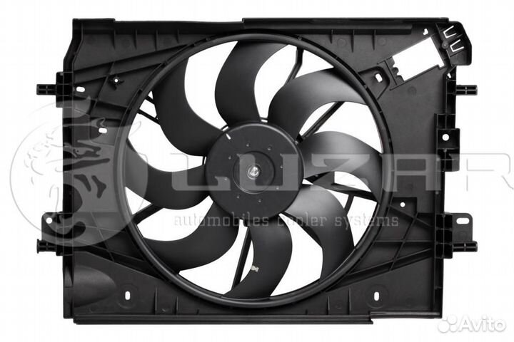 Крыльчатка с эл. мотором renault logan II (12) A/C+/lada Vesta (15)