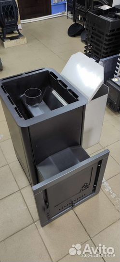 Печь для бани Варвара Паленица с правым Баком