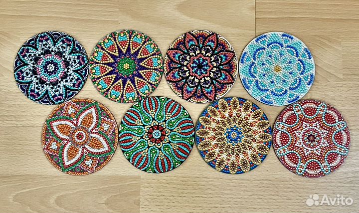 Подставки деревянные набор 8 шт