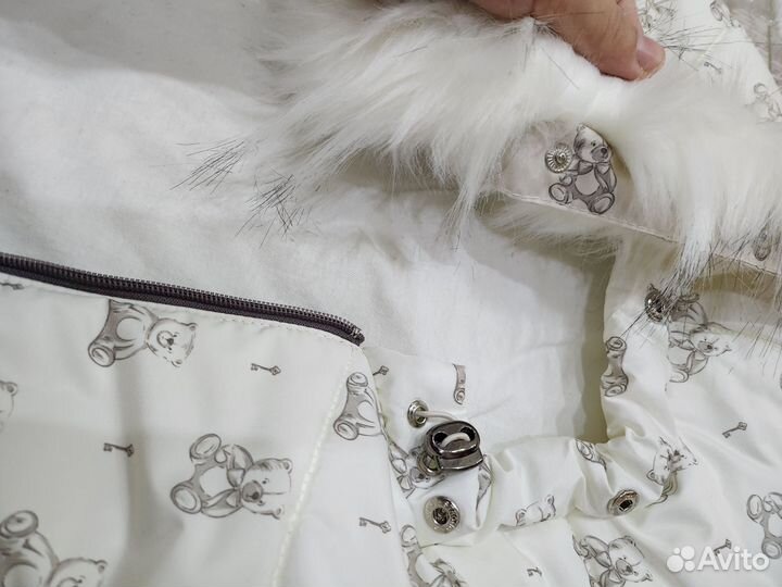 Зимний конверт для новорожденного