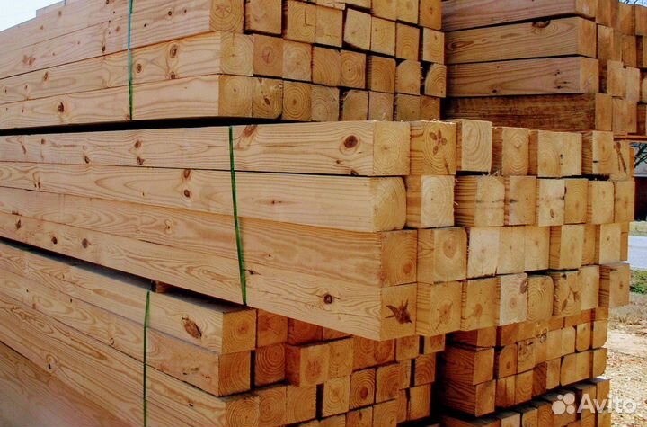 Брус обрезой ест. влаж. хвоя 1 сорт 100х150х6,0