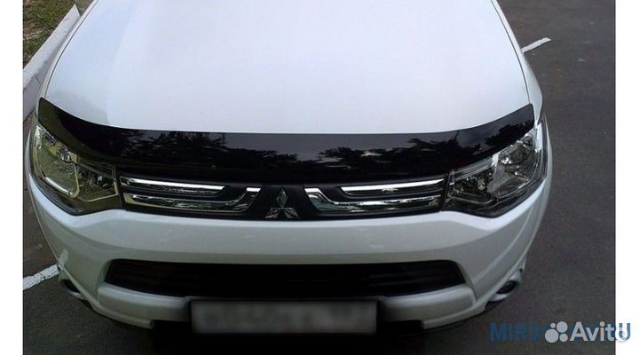 Дефлектор капота Mitsubishi Outlander 3 12-22