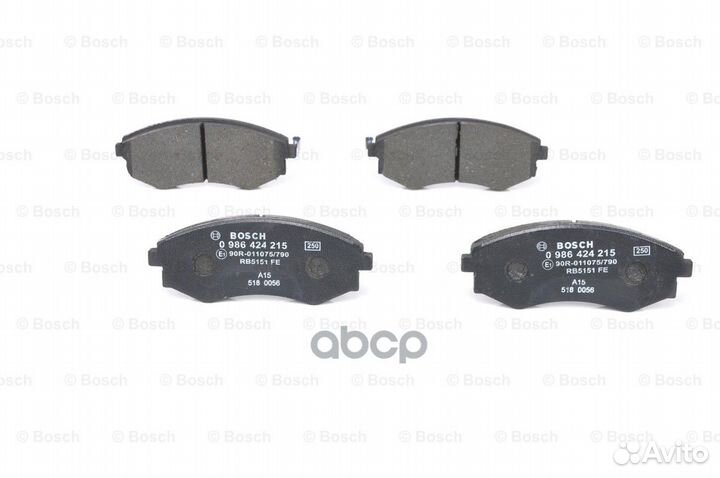 Колодки торм к-т 0986424215 Bosch