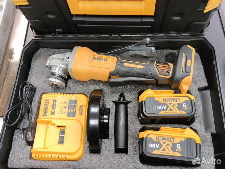 Аккумуляторная ушм dewalt 125 mm