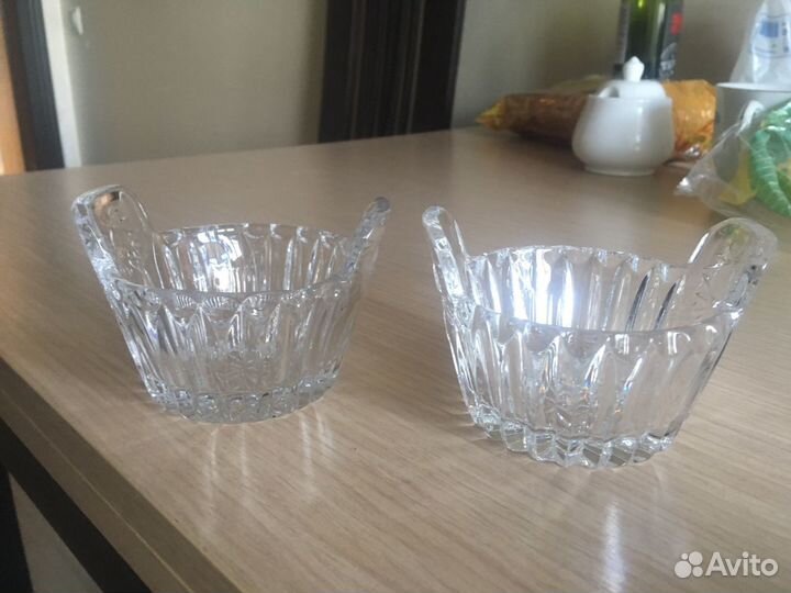 Маленькие хрустальные ладьи 2 шт