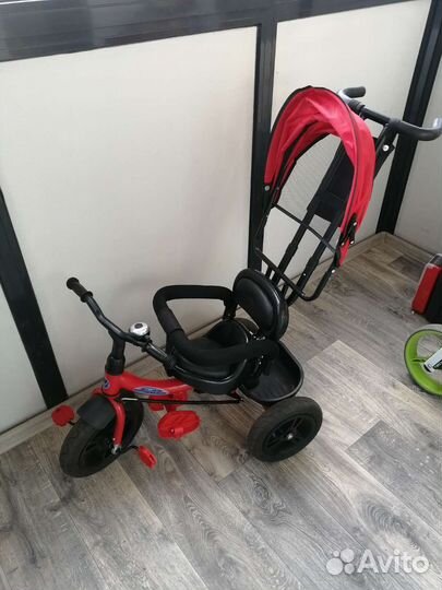 Велосипед коляска с ручкой