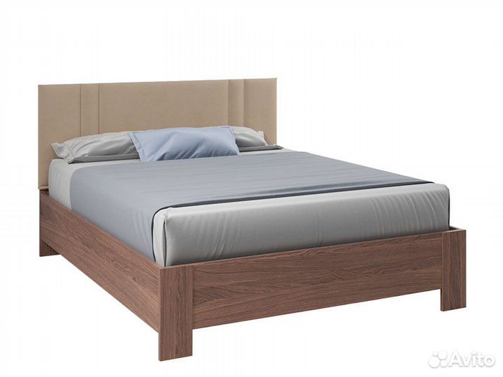 Кровать Эстер 160х200 (Ясень Шимо темный, Микровел