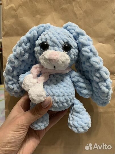 Мягкая игрушка заяц ручной работы