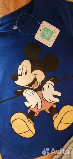 Новый детский костюм Disney Микки 86-110 для мальч