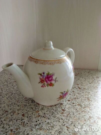 Чайник заварочный и сахарница Песочное СССР