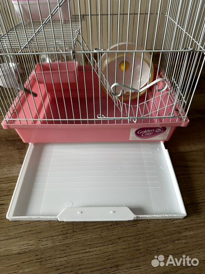 Клетка и колесо для хомячка