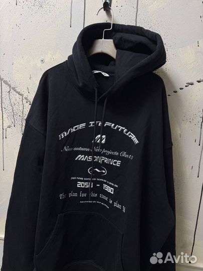 Худи Mason Prince Black Logo Over Оригинал