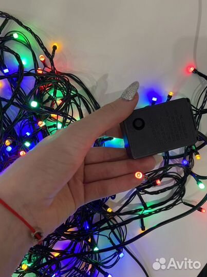 Продам гирлянду разноцветную (16 метров)