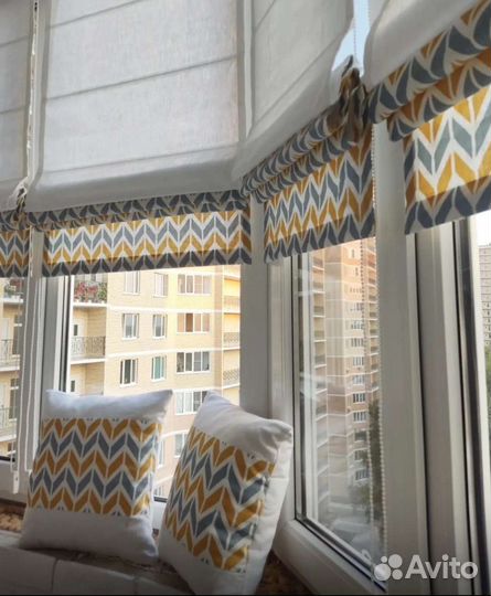 Римские шторы на балкон