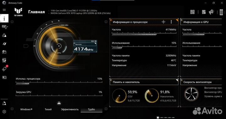 Asus tuf gaming f15 i7 11th gen rtx 3070 ноутбук