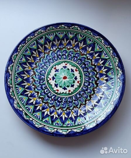 Расписная тарелка узбекская