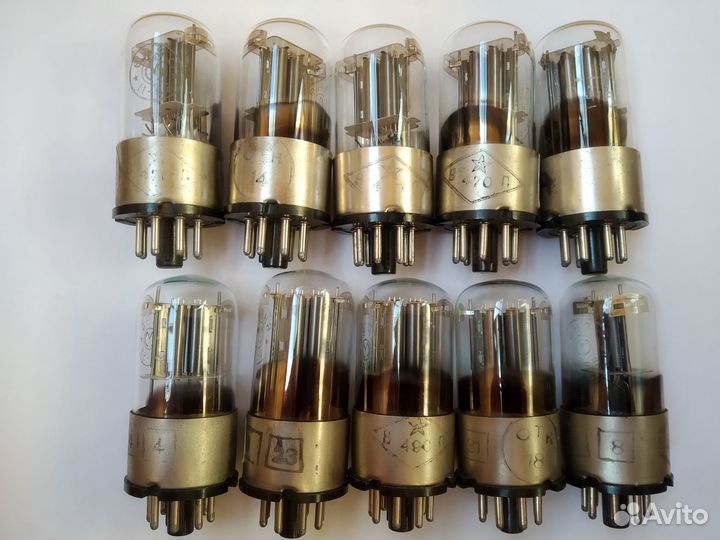 Радиолампы 6н8с мэлз 6SN7, 6н9с, 6SL7, 6н8м, 1579