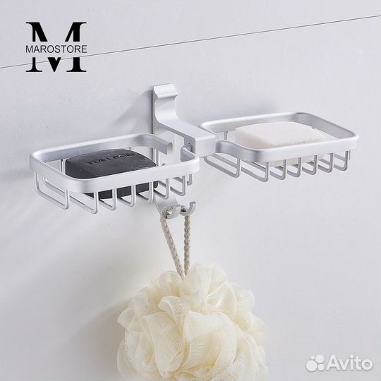 Мыльница для ванной двойная