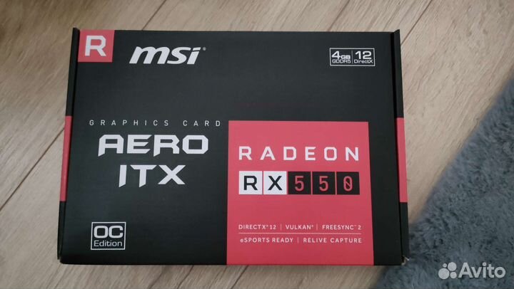 Видеокарта rx550 4gb