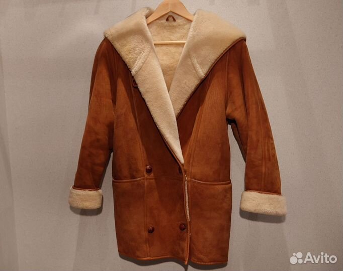 Дубленка оверсайз модный винтаж из 90-х