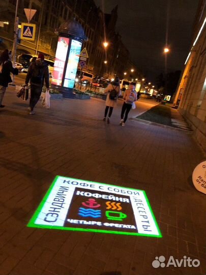 Гобо проектор S5 для уличной рекламы с пультом