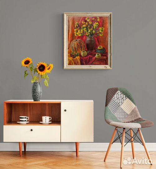 Картина маслом «Оранжевый натюрморт» 2017 г