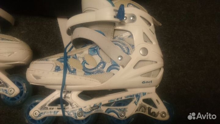 Продам ролики 36-41 размер белые с сумкой
