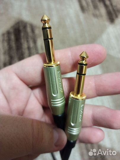 Балансный стерео кабель Amphenol Jack-Jack