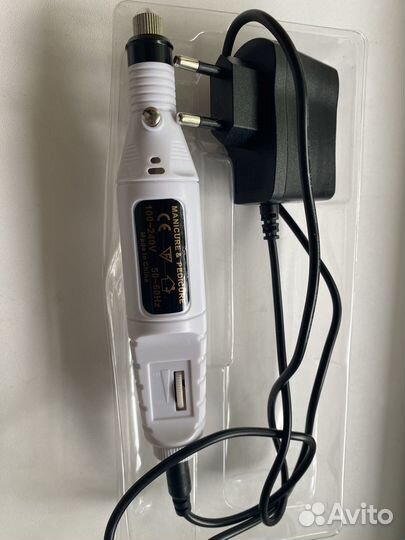 Аппарат для маникюра мини-ручка Белая Nail beauty