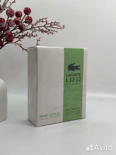 Духи мужские Lacoste L.12.12 Blanc Eau Fraiche 100