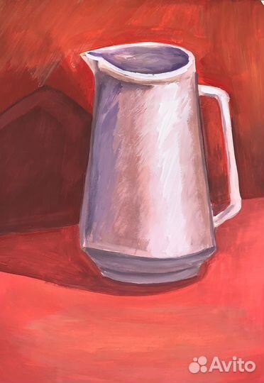 Картина гуашь акварель