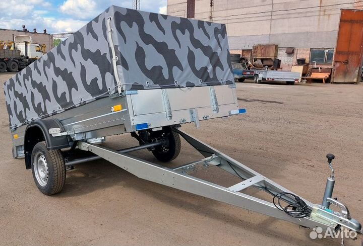 Прицеп оцинкованный 2.7х1.4 с тентом 820 мм