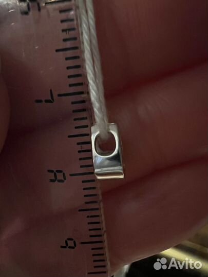 Эпл Золотая подвеска Капелька с брил 0,08 кт